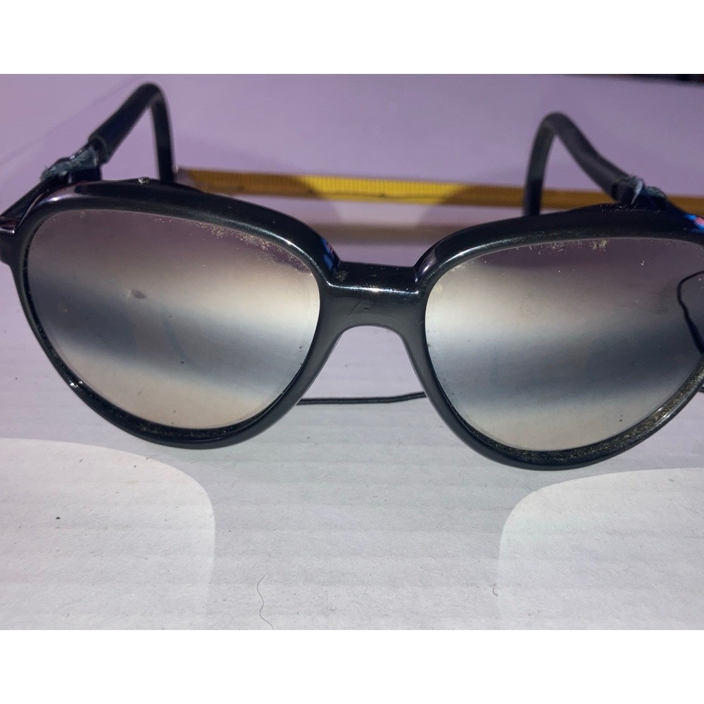 Vintage Alpine Glacier Sunglasses – Mountaineering‎ Leather Side Shields - Picture 2 of 16